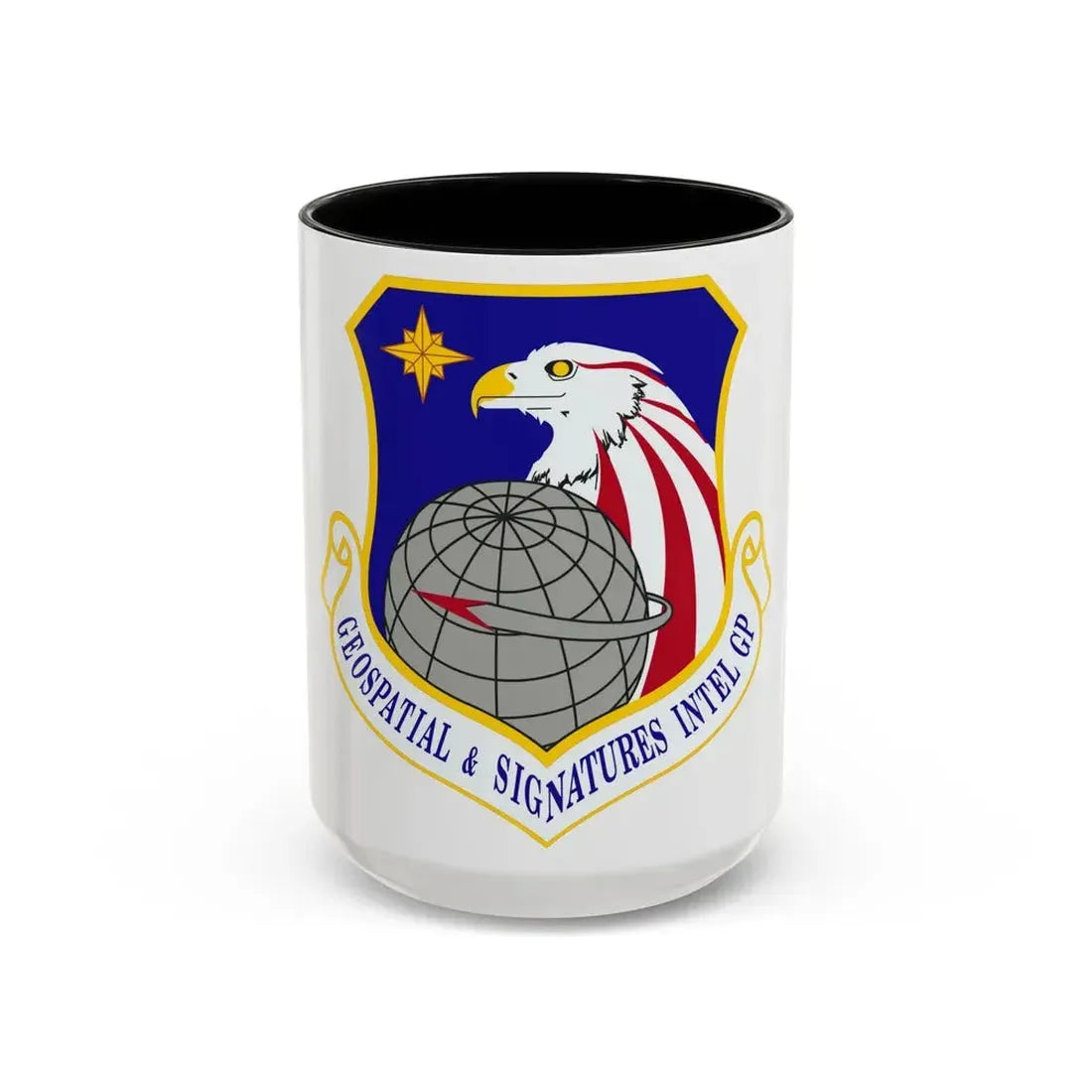 Geospatial and Signatures Intelligence Group (U.S. Air Force) Accent Coffee Mug 15oz Black - Go Mug Yourself