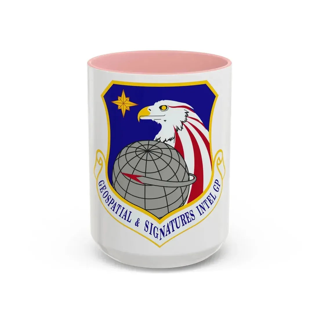 Geospatial and Signatures Intelligence Group (U.S. Air Force) Accent Coffee Mug 15oz Pink - Go Mug Yourself