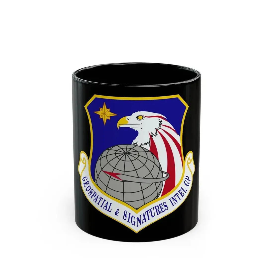 Geospatial and Signatures Intelligence Group (U.S. Air Force) Black Coffee Mug 11oz - Go Mug Yourself