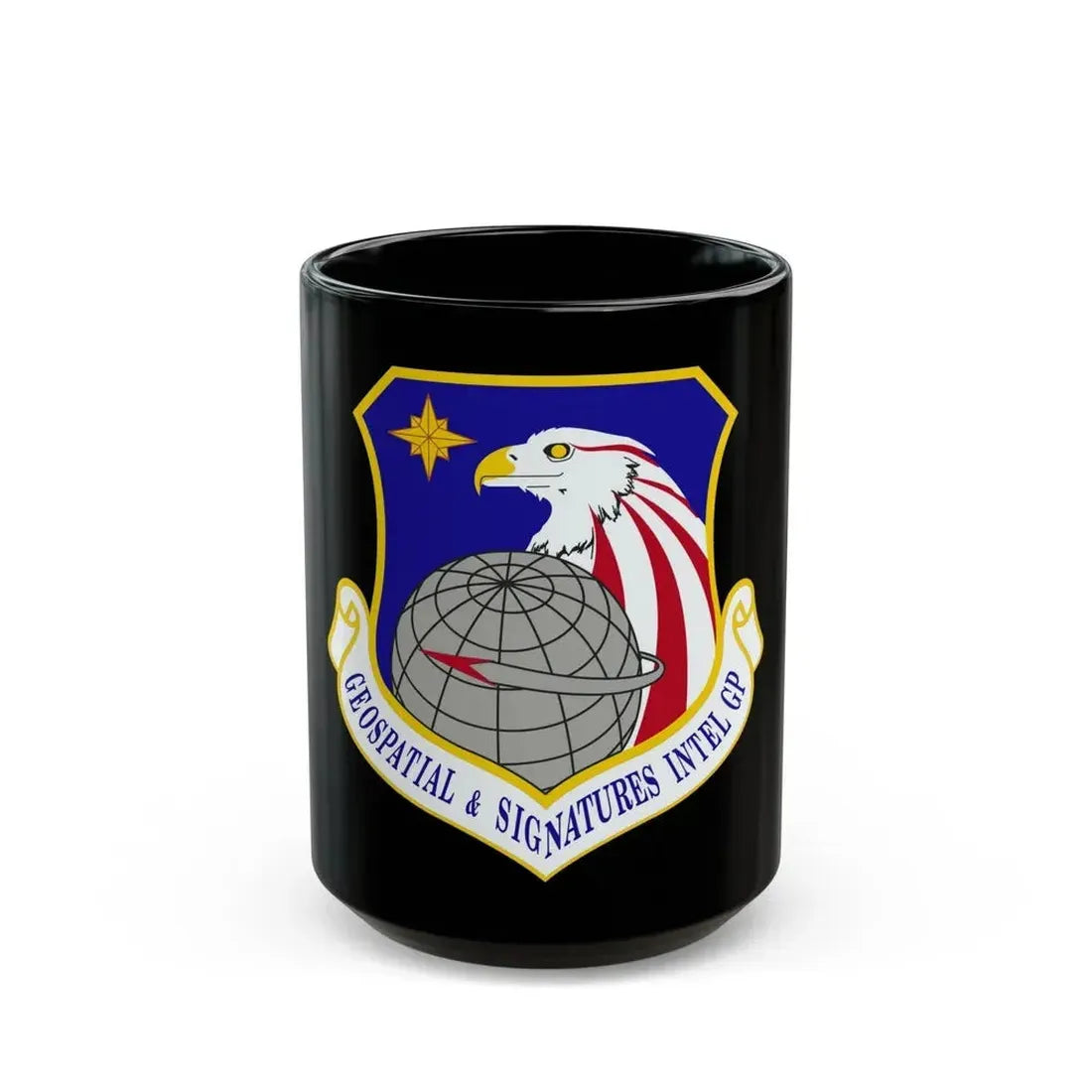 Geospatial and Signatures Intelligence Group (U.S. Air Force) Black Coffee Mug - Go Mug Yourself