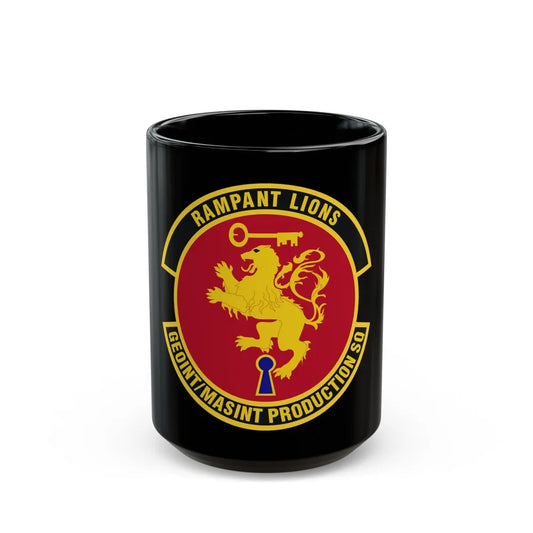 Geospatial Intelligence Measurement & Signatures Intelligence Production Squadron (U.S. Air Force) Black Coffee Mug-15oz-Go Mug Yourself