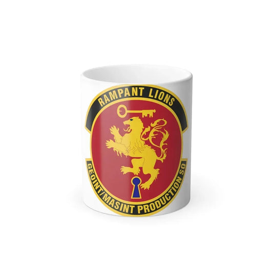 Geospatial Intelligence Measurement & Signatures Intelligence Production Squadron (U.S. Air Force) Color Changing Coffee Mug 11oz - Go Mug Yourself