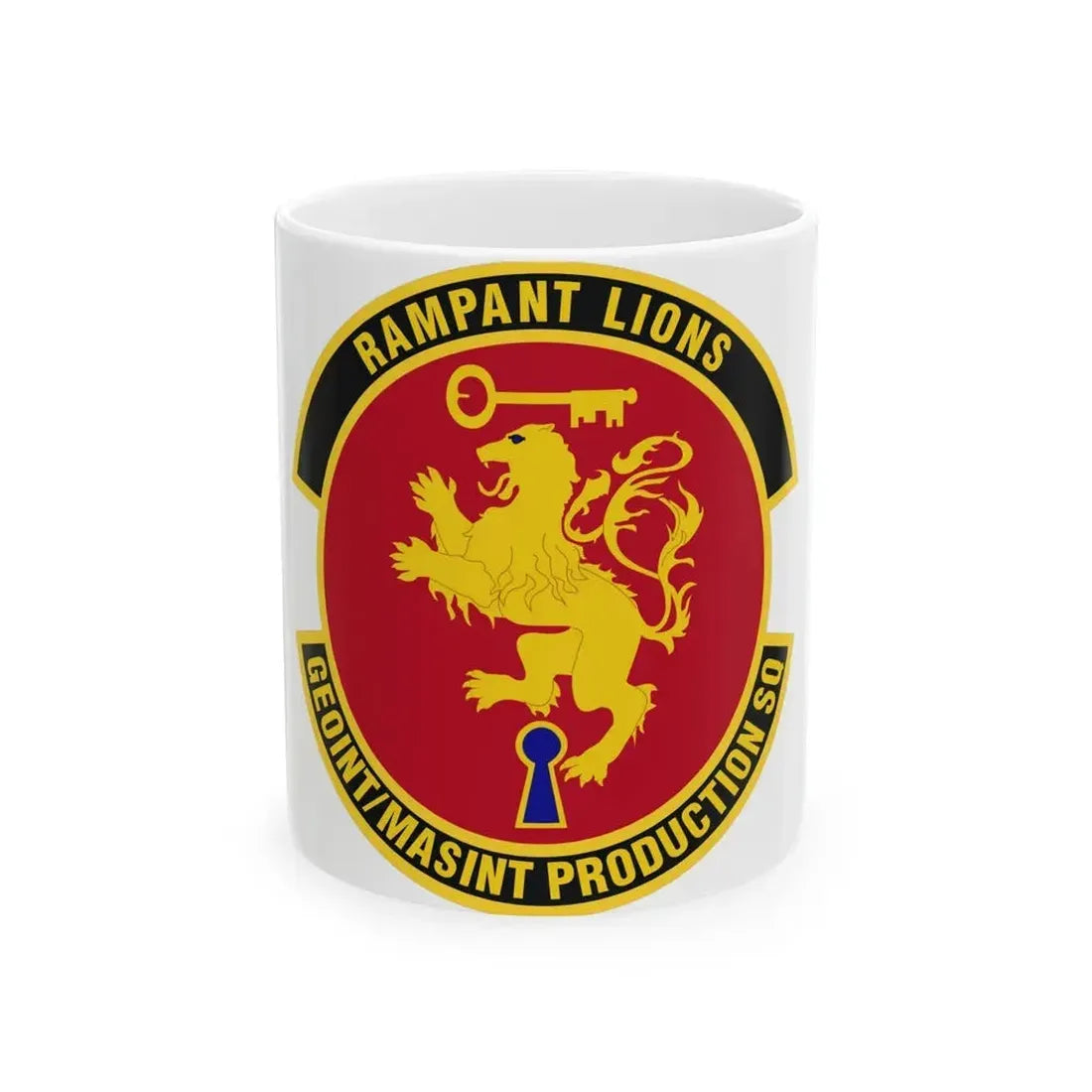 Geospatial Intelligence Measurement & Signatures Intelligence Production Squadron (U.S. Air Force) White Coffee Mug 11oz - Go Mug Yourself