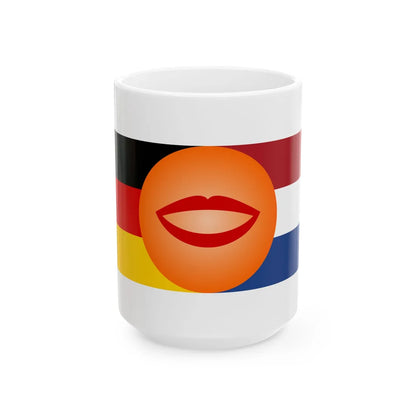 GER-NED talk (Germany) White Coffee Mug 15oz - Go Mug Yourself