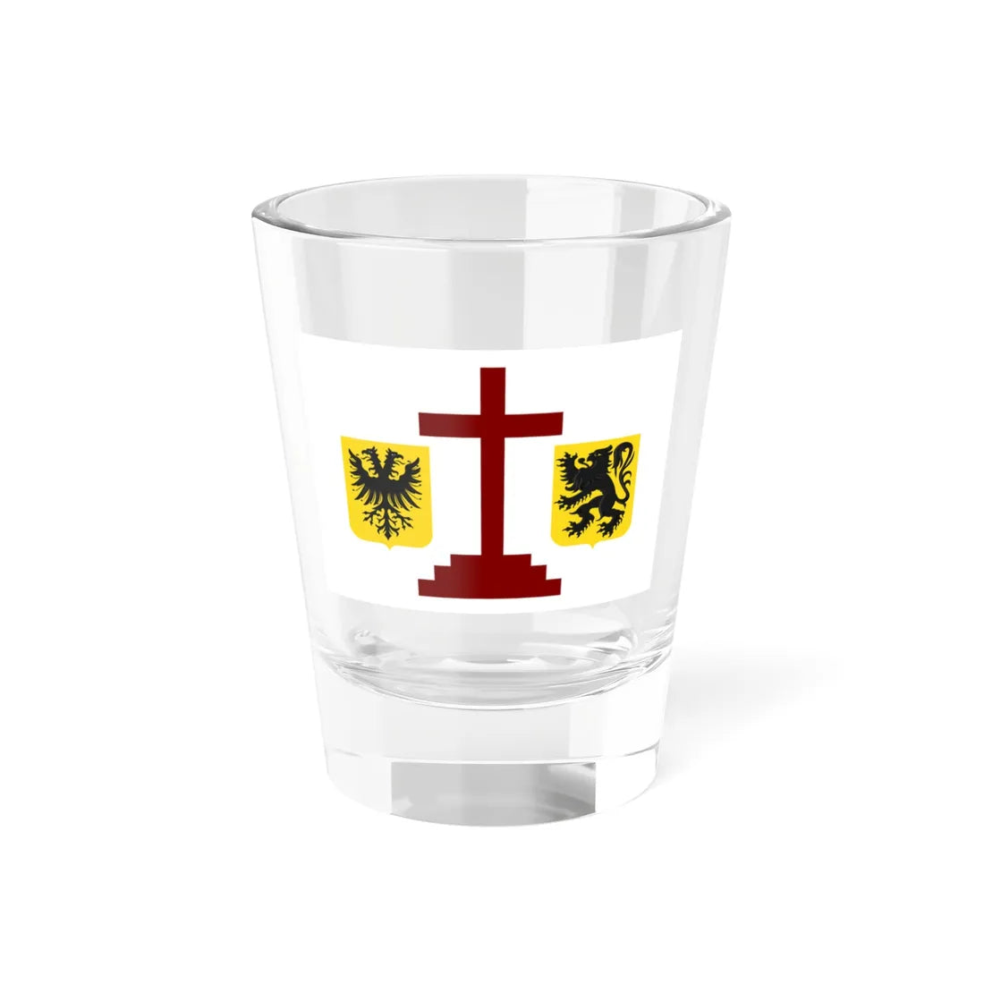 Geraardsbergen vlag (Belgium) Shot Glass 1.5oz 1.5oz - Go Mug Yourself