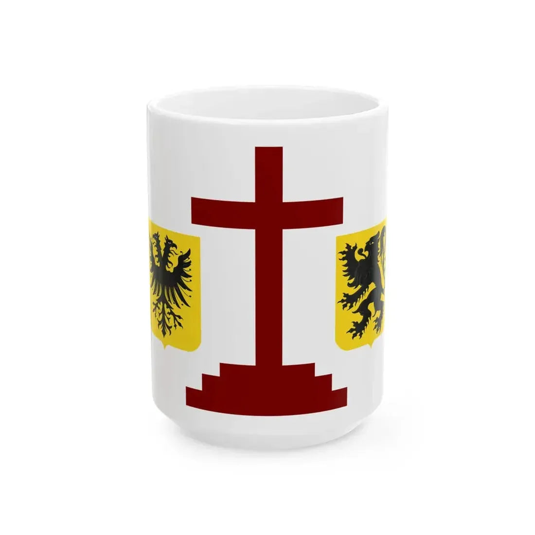 Geraardsbergen vlag (Belgium) White Coffee Mug 15oz - Go Mug Yourself