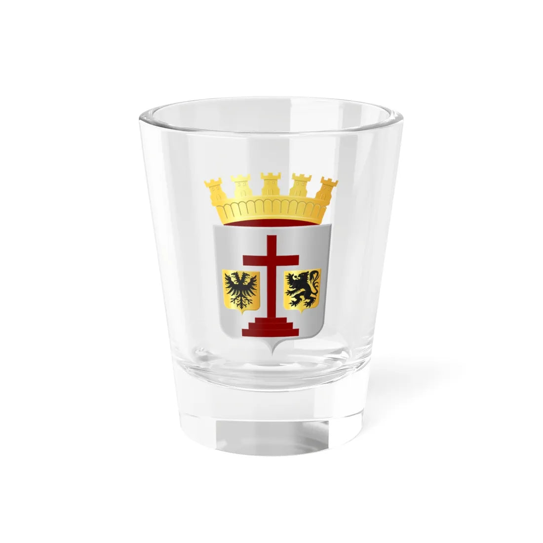 Geraardsbergen wapen (Belgium) (Coat of Arms) Shot Glass 1.5oz 1.5oz - Go Mug Yourself