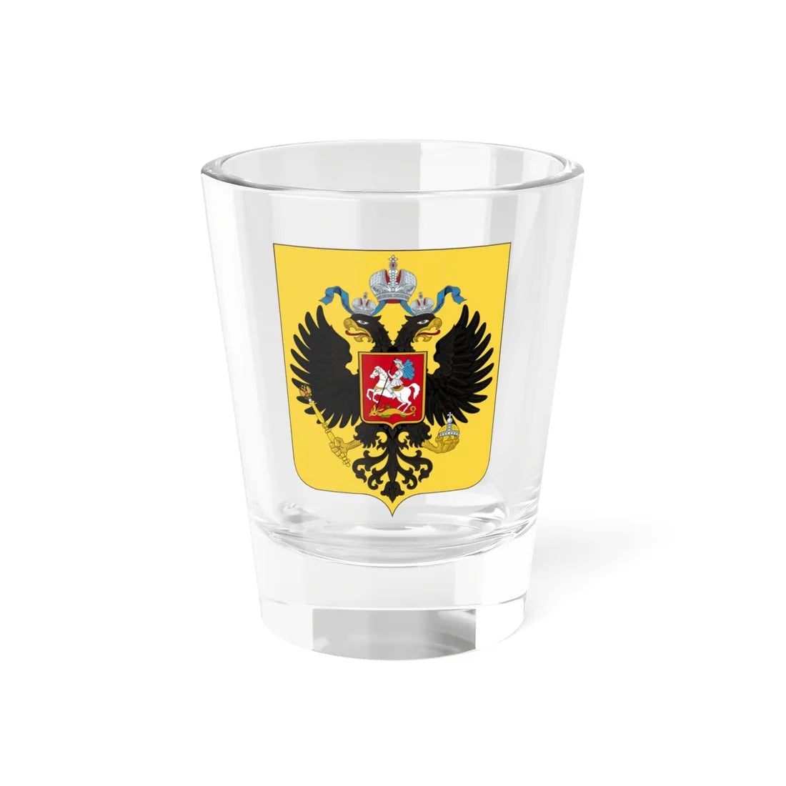 Gerb rossii2 (Russia) (Coat of Arms) Shot Glass 1.5oz 1.5oz - Go Mug Yourself