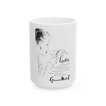 Germaine Monteil, 1946 - White Coffee Mug 15oz - Go Mug Yourself