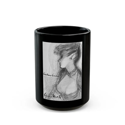 Germaine Monteil, 1947 - Black Coffee Mug 15oz - Go Mug Yourself