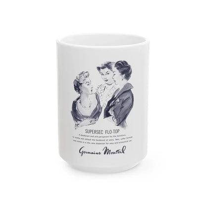 Germaine Monteil, 1959 - White Coffee Mug 15oz - Go Mug Yourself