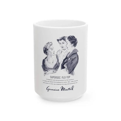 Germaine Monteil, 1959 - White Coffee Mug 15oz - Go Mug Yourself