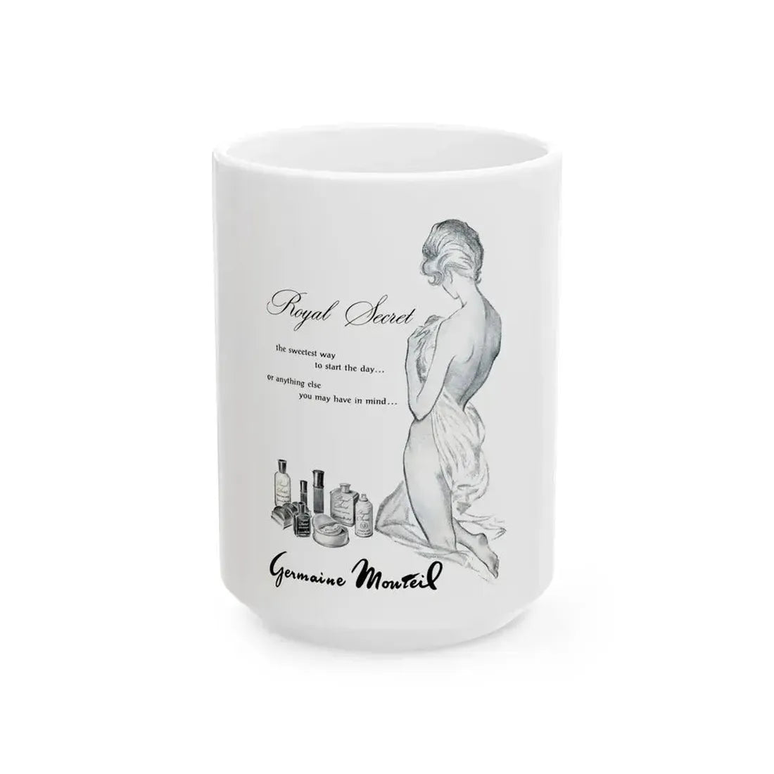 Germaine Monteil, 1963 - White Coffee Mug 15oz - Go Mug Yourself