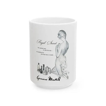 Germaine Monteil, 1963 - White Coffee Mug 15oz - Go Mug Yourself