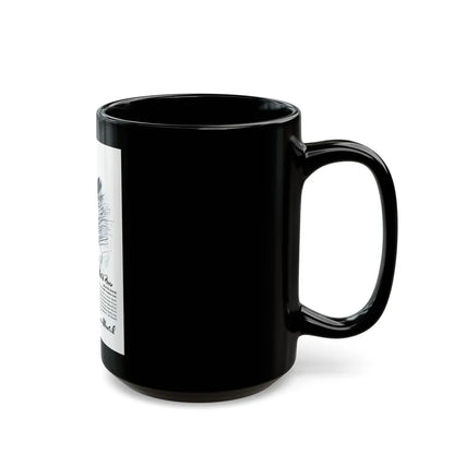 Germaine Monteil advt, Muted Rose, 1945 - Black Coffee Mug - Go Mug Yourself