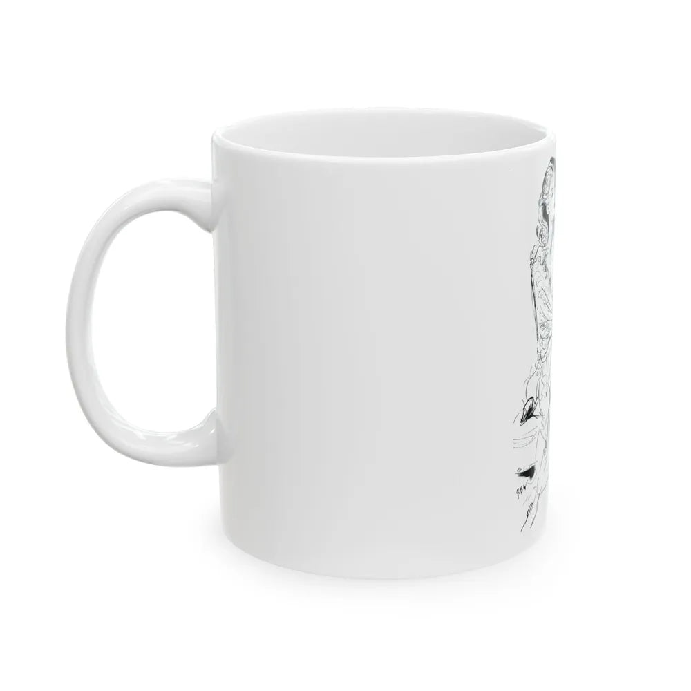 Germaine Monteil advt, Muted Rose, 1945 - White Coffee Mug - Go Mug Yourself