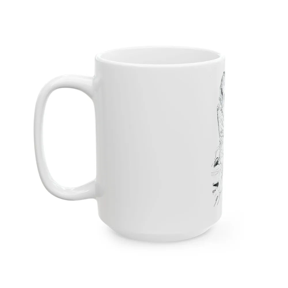 Germaine Monteil advt, Muted Rose, 1945 - White Coffee Mug - Go Mug Yourself