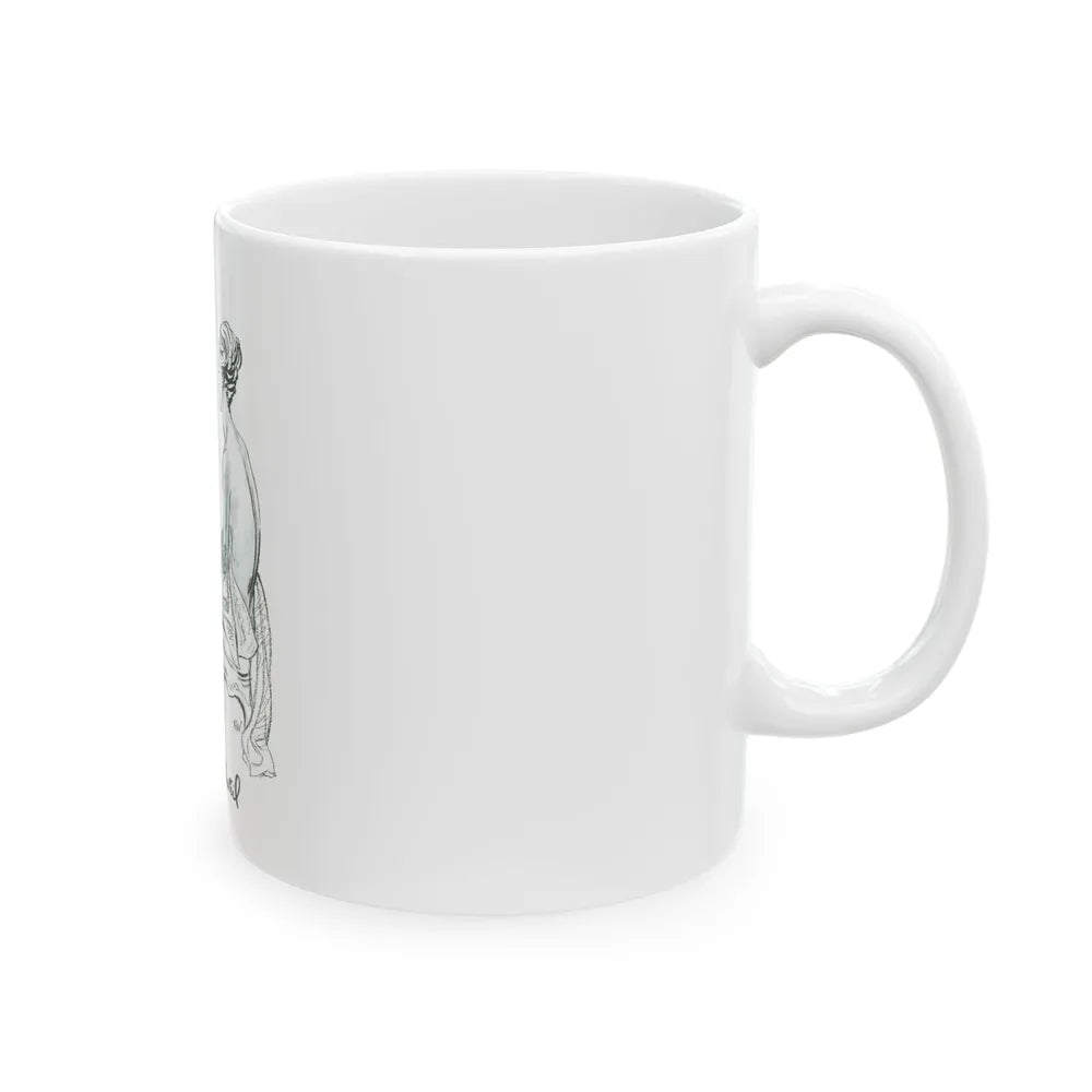 Germaine Monteil advt, Royal Secret, 1947 - White Coffee Mug - Go Mug Yourself