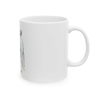 Germaine Monteil advt, Royal Secret, 1947 - White Coffee Mug - Go Mug Yourself