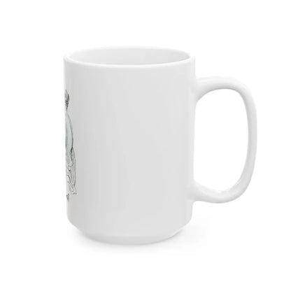 Germaine Monteil advt, Royal Secret, 1947 - White Coffee Mug - Go Mug Yourself