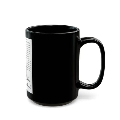 Germaine Monteil advt, Summer's burning question, 1947 - Black Coffee Mug - Go Mug Yourself