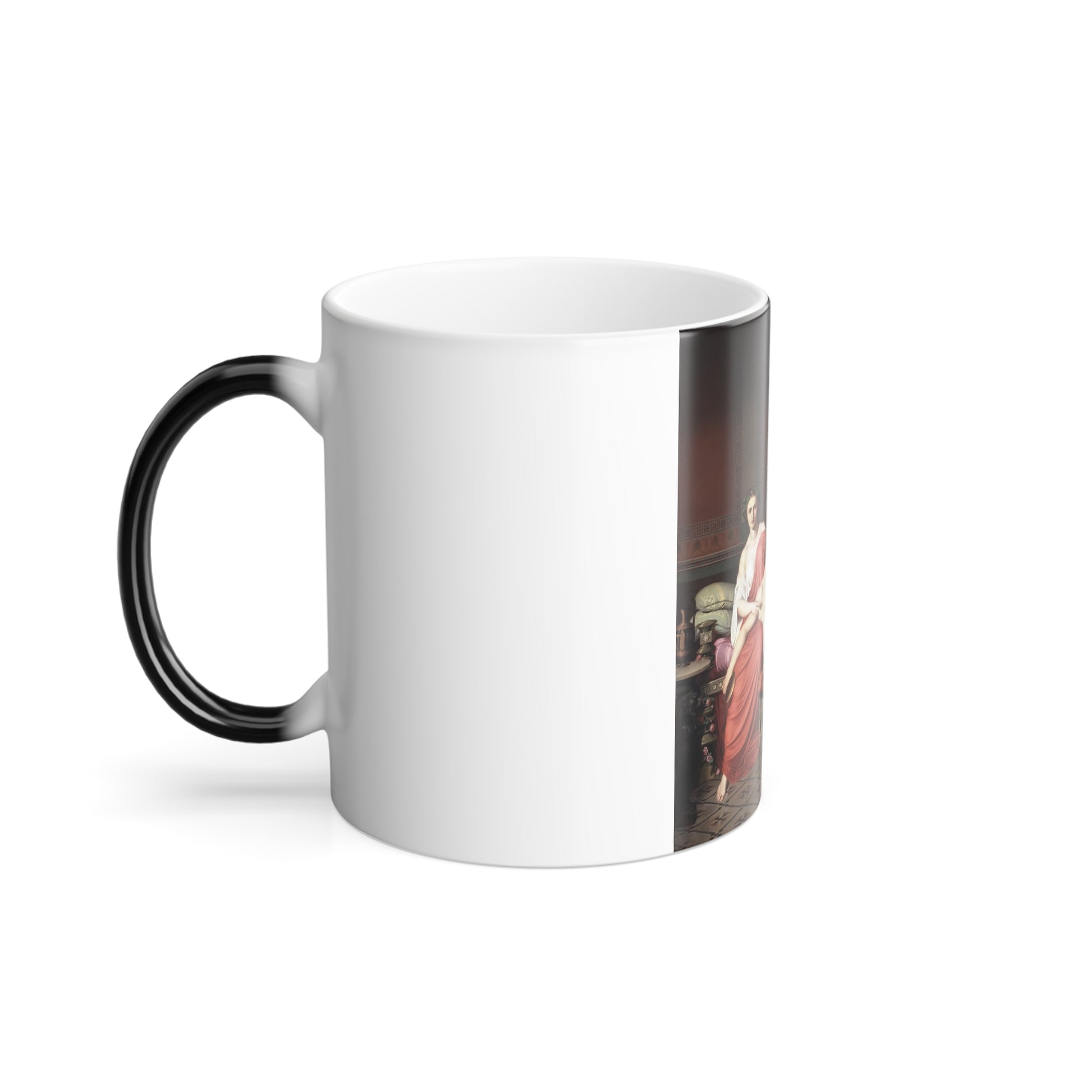 German Amores Hernandez (1823 or 1827-1894) Socrates Chiding Alcibiades in Home of a Courtesan - 1857 - Color Changing Mug 11oz-Go Mug Yourself