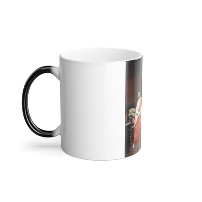 German Amores Hernandez (1823 or 1827-1894) Socrates Chiding Alcibiades in Home of a Courtesan - 1857 - Color Changing Mug 11oz-Go Mug Yourself