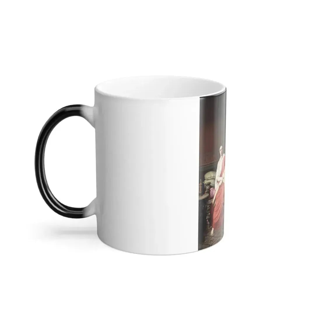 German Amores Hernandez (1823 or 1827-1894) Socrates Chiding Alcibiades in Home of a Courtesan - 1857 - Color Changing Mug 11oz - Go Mug Yourself