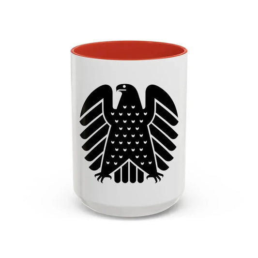 German Bundestag - Accent Coffee Mug 15oz Red - Go Mug Yourself