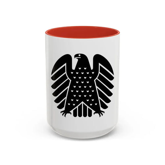 German Bundestag - Accent Coffee Mug 15oz Red - Go Mug Yourself