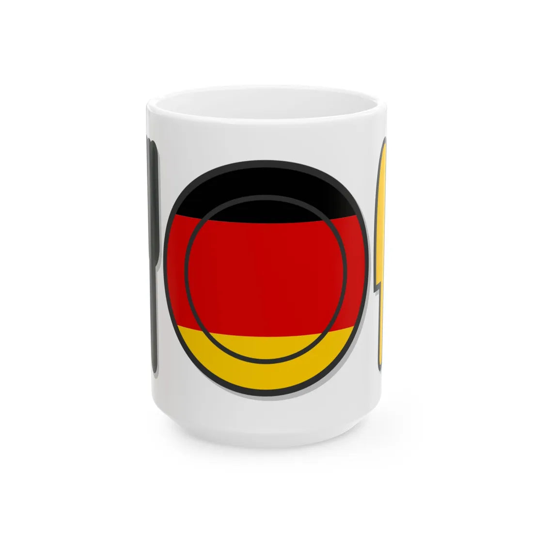 German cooking icon (Germany) White Coffee Mug 15oz - Go Mug Yourself