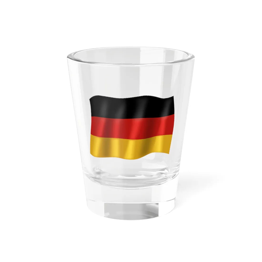 German Flag Wavy (Germany) Shot Glass 1.5oz 1.5oz - Go Mug Yourself
