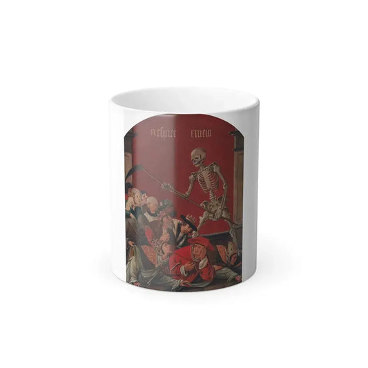 German School, 17th Century - Respice Finem, Allegory of the Equality of All Humans in Death - Oil on Pa-0 - Color Changing Mug 11oz 11oz - Go Mug Yourself