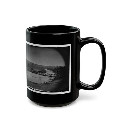 Germanna Ford, Rapidan River, Va. Artillery Crossing Pontoon Bridges (U.S. Civil War) Black Coffee Mug - Go Mug Yourself