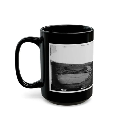 Germanna Ford, Rapidan River, Va. Artillery Crossing Pontoon Bridges (U.S. Civil War) Black Coffee Mug - Go Mug Yourself