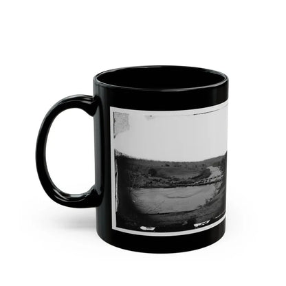 Germanna Ford, Rapidan River, Va. Artillery Crossing Pontoon Bridges (U.S. Civil War) Black Coffee Mug - Go Mug Yourself