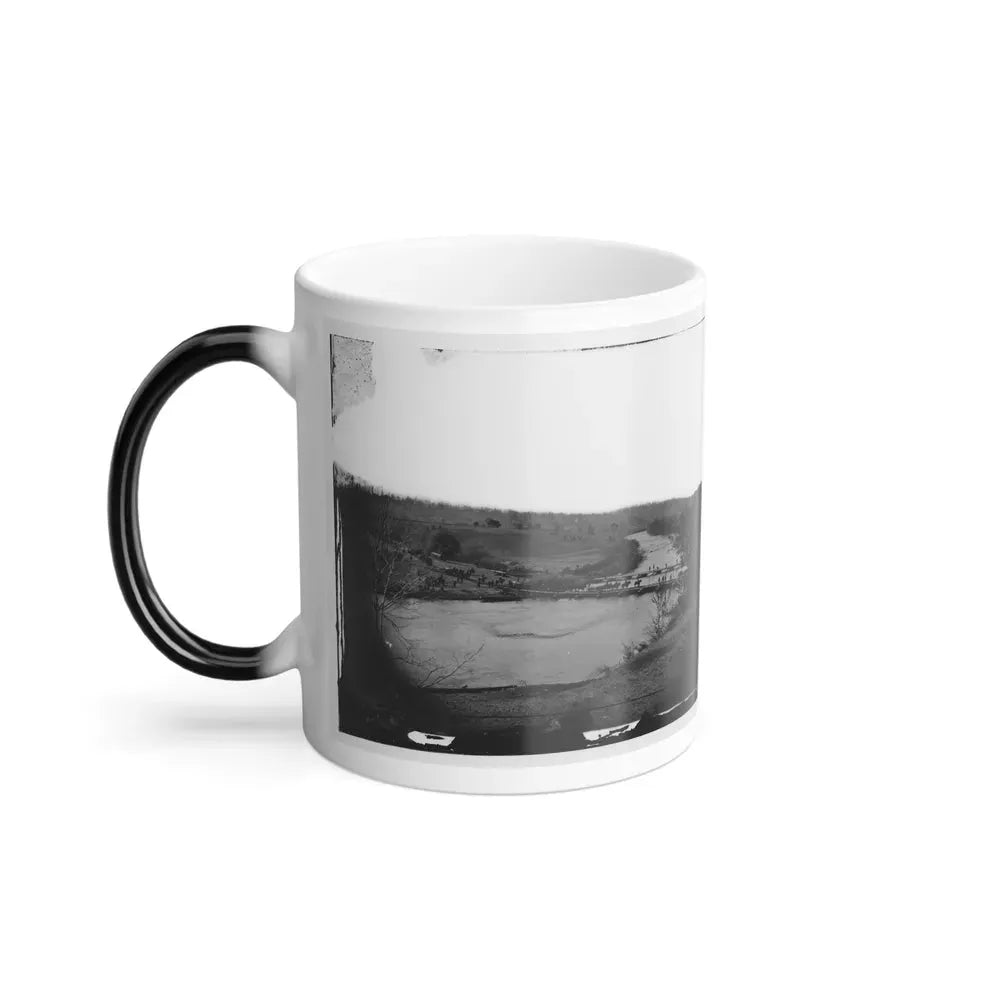 Germanna Ford, Rapidan River, Va. Artillery Crossing Pontoon Bridges (U.S. Civil War) Color Changing Coffee Mug 11oz - Go Mug Yourself