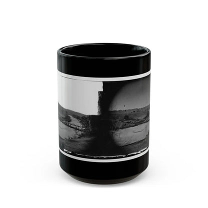 Germanna Ford, Rapidan River, Va. Artillery Crossing Pontoon Bridges (U.S. Civil War) Black Coffee Mug-15oz-Go Mug Yourself