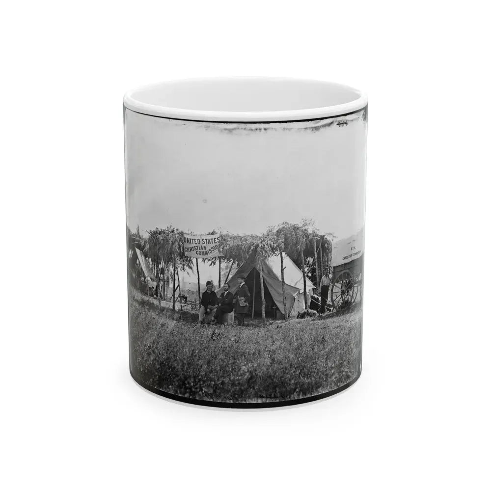 Germantown, Va. Headquarters Of The U.S. Christian Commission (U.S. Civil War) White Coffee Mug 11oz - Go Mug Yourself