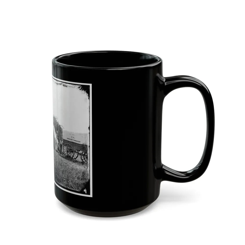 Germantown, Va. Headquarters Of The U.S. Christian Commission (U.S. Civil War) Black Coffee Mug-Go Mug Yourself