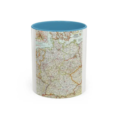 Germany (1959) (Map) Accent Coffee Mug 11oz Light Blue - Go Mug Yourself