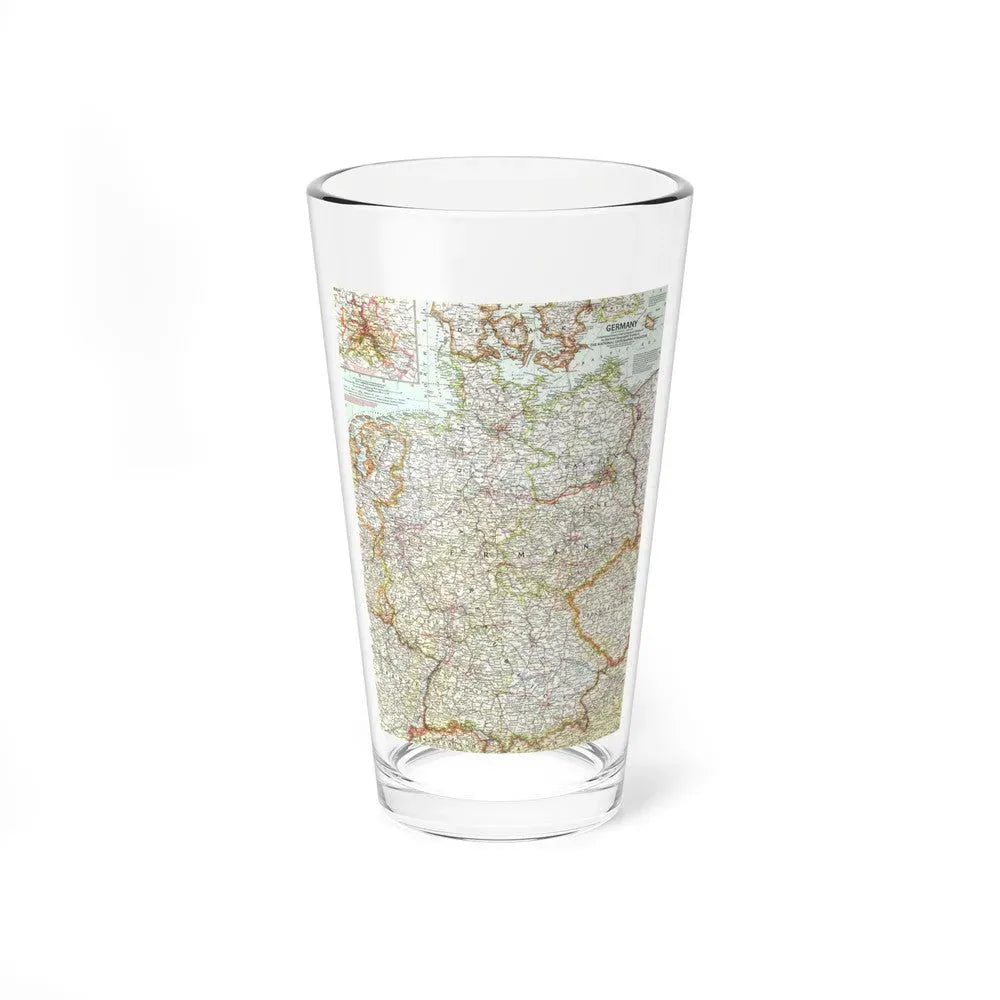 Germany (1959) (Map) Pint Glass 16oz 16oz - Go Mug Yourself