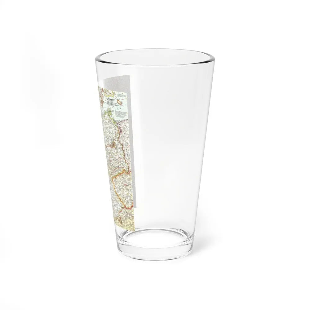 Germany (1959) (Map) Pint Glass 16oz-Go Mug Yourself