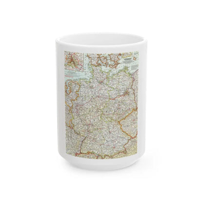 Germany (1959) (Map) White Coffee Mug-15oz-Go Mug Yourself