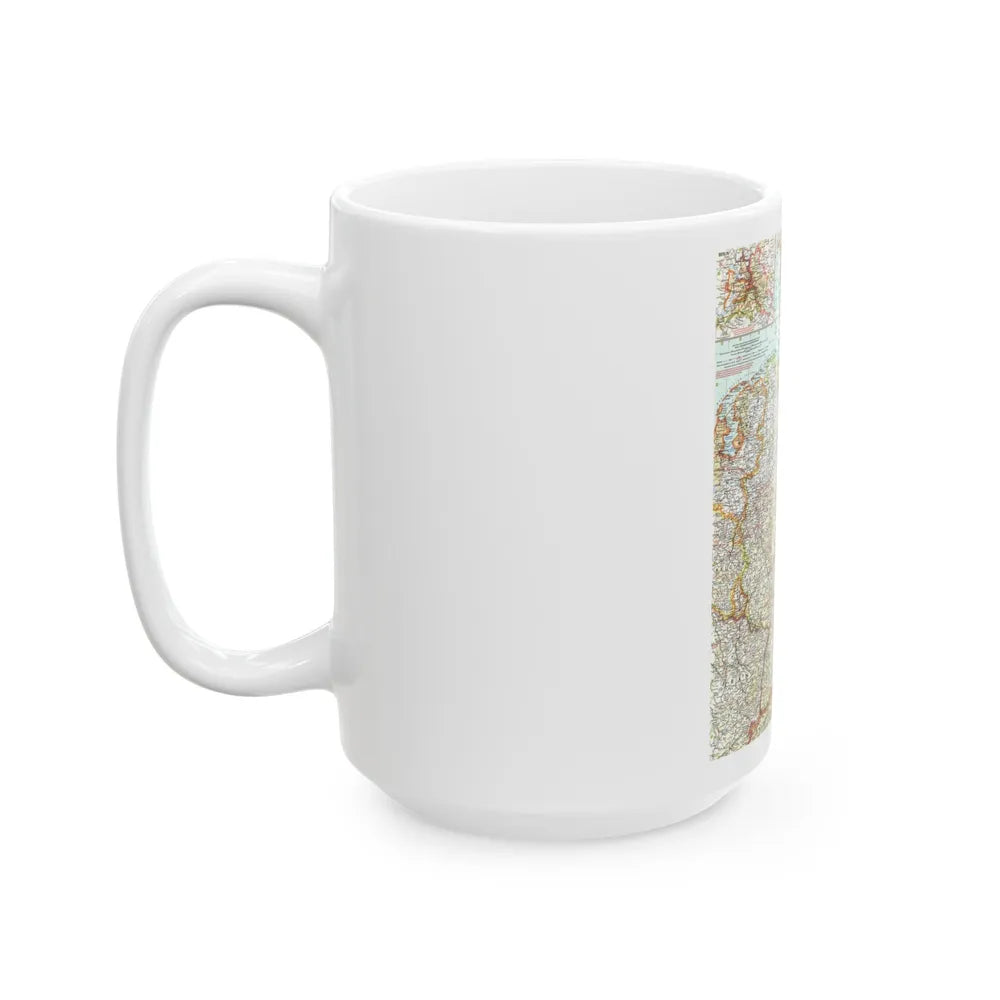 Germany (1959) (Map) White Coffee Mug-Go Mug Yourself