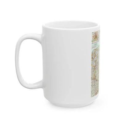 Germany (1959) (Map) White Coffee Mug - Go Mug Yourself