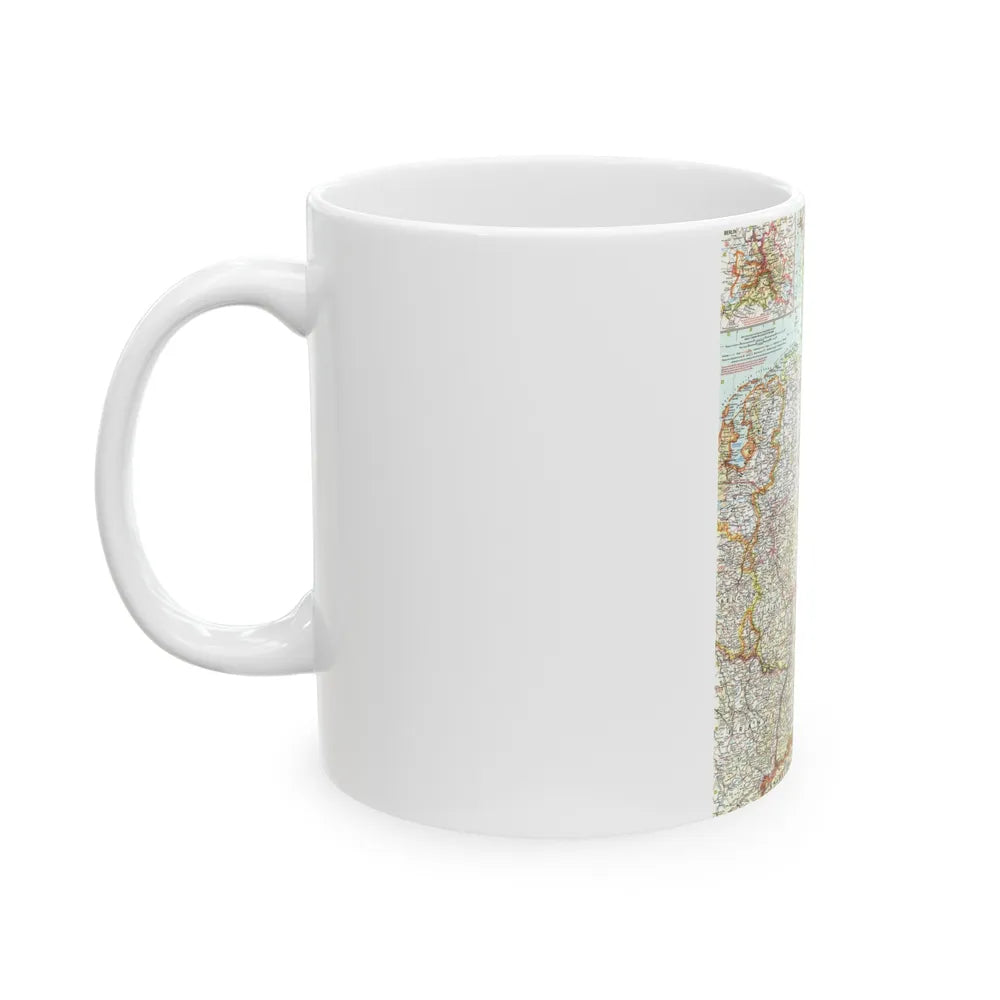 Germany (1959) (Map) White Coffee Mug-Go Mug Yourself