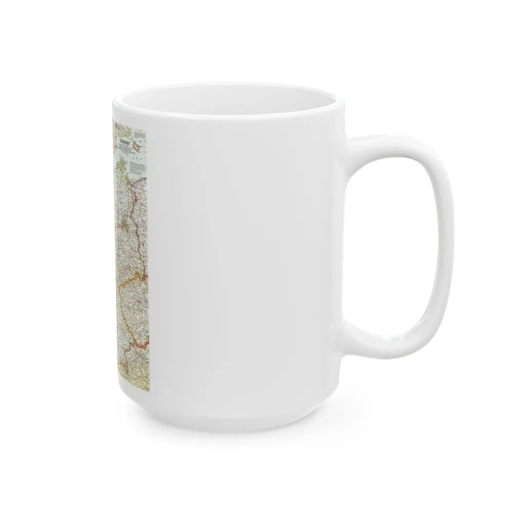 Germany (1959) (Map) White Coffee Mug-Go Mug Yourself