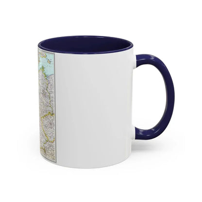 Germany (1991) (Map) Accent Coffee Mug - Go Mug Yourself