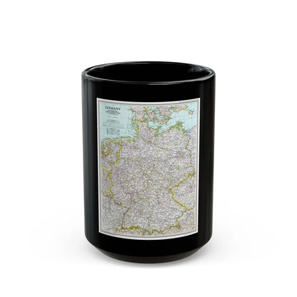 Germany (1991) (Map) Black Coffee Mug-15oz-Go Mug Yourself